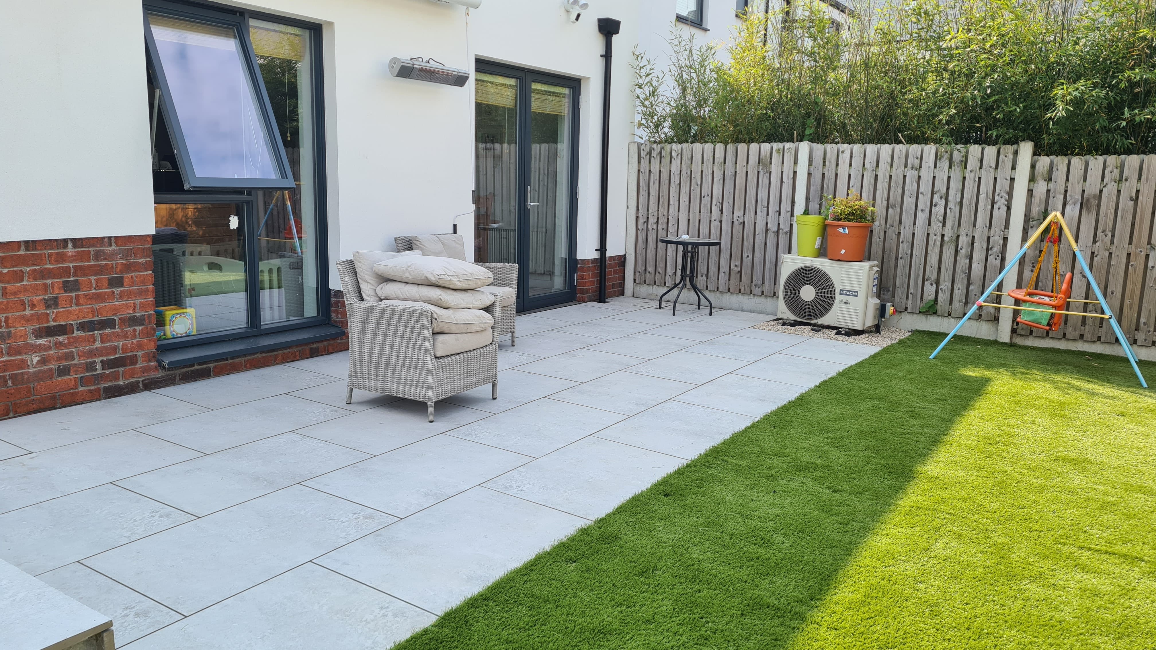 Professional paving and landscaping work